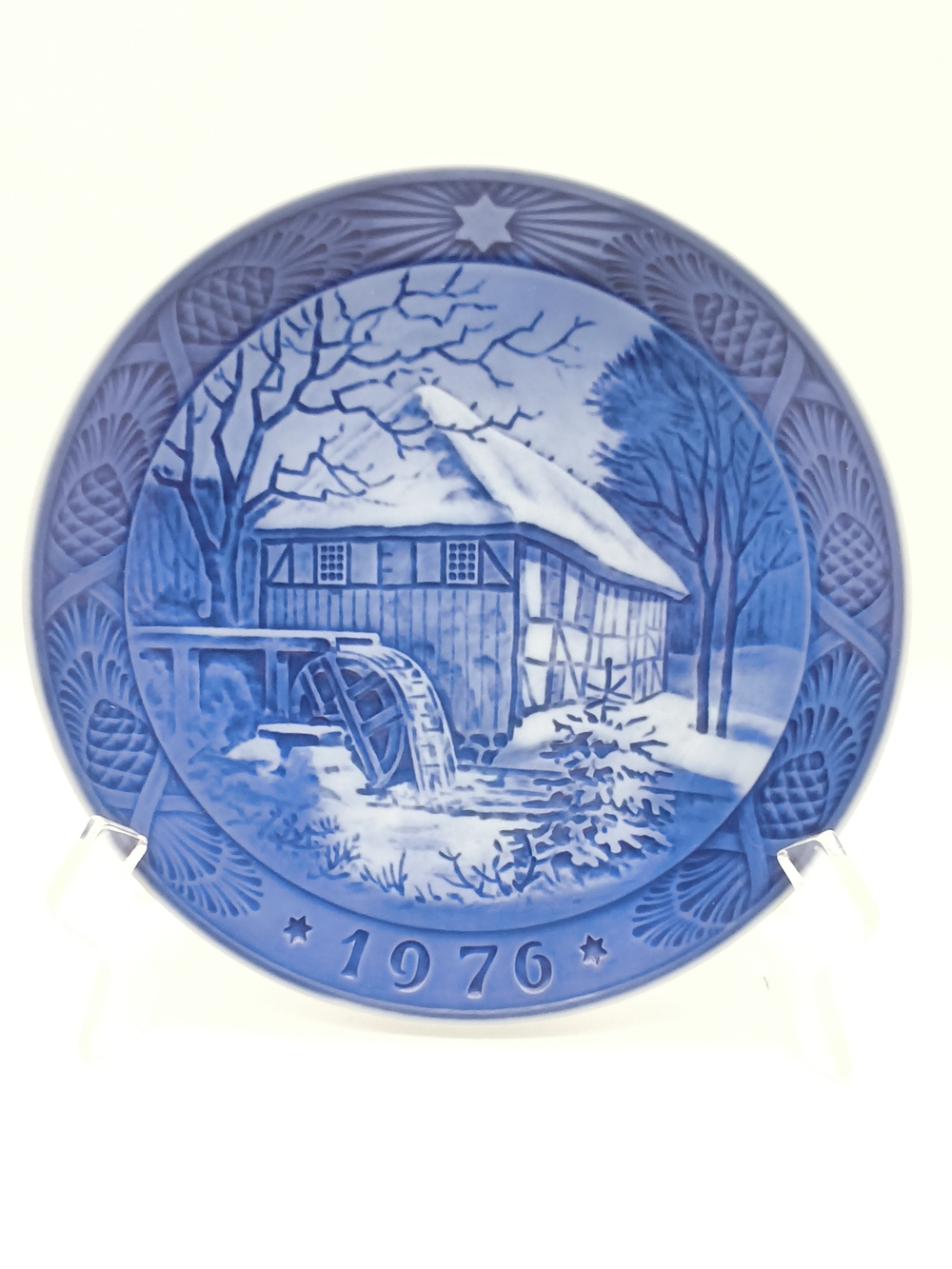 Born in 1976? Vintage Royal Copenhagen Water-Mill Plate is Finely Aged!